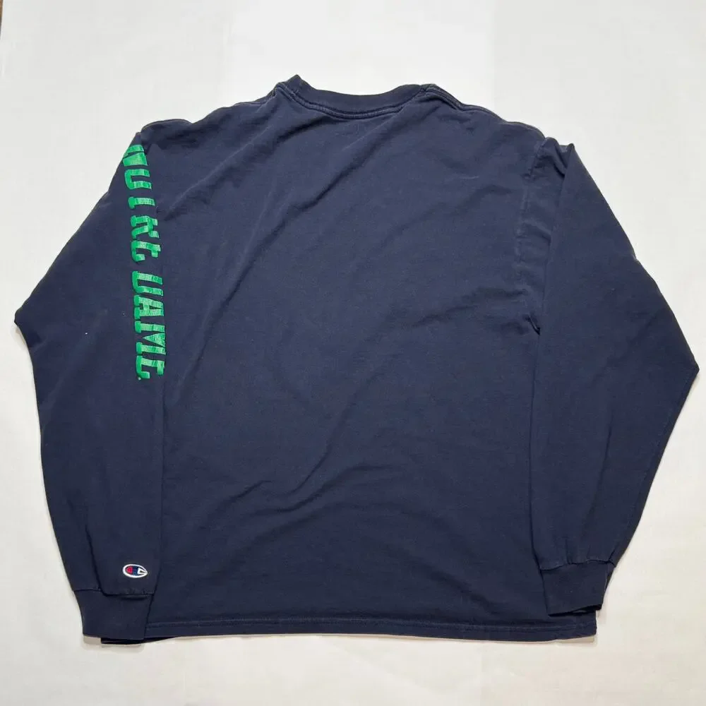 Champion Notre Dame Fighting Irish long sleeve Shirt size Large